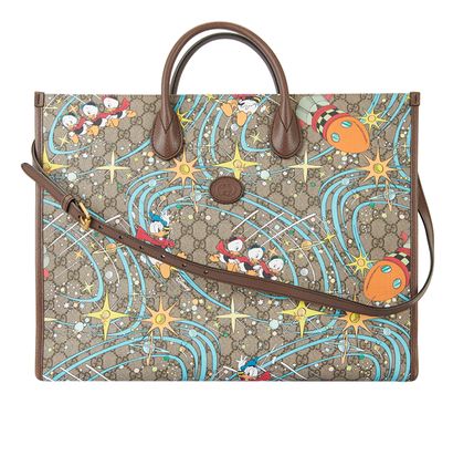 Gucci x Disney GG Supreme Donald Duck-Print Tote, front view